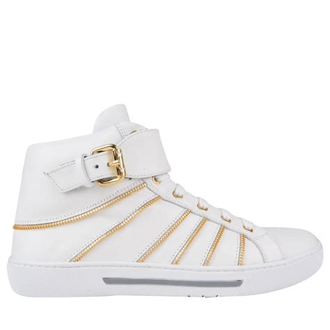 versace collection high tops|versace zipped high top sneakers.